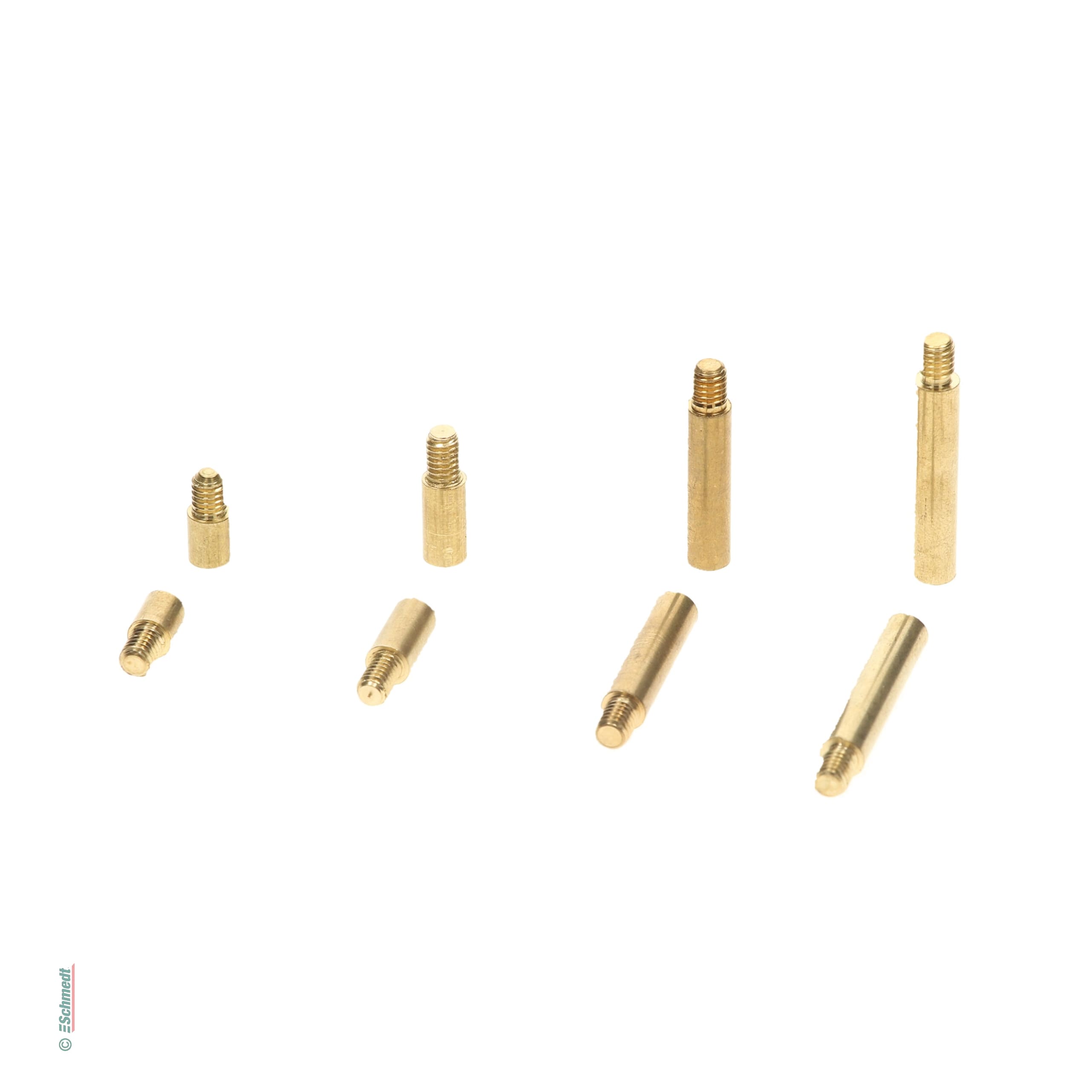 Extension for binding screws - Brass-plated metal, golden - to extend the filling height of binding scews...