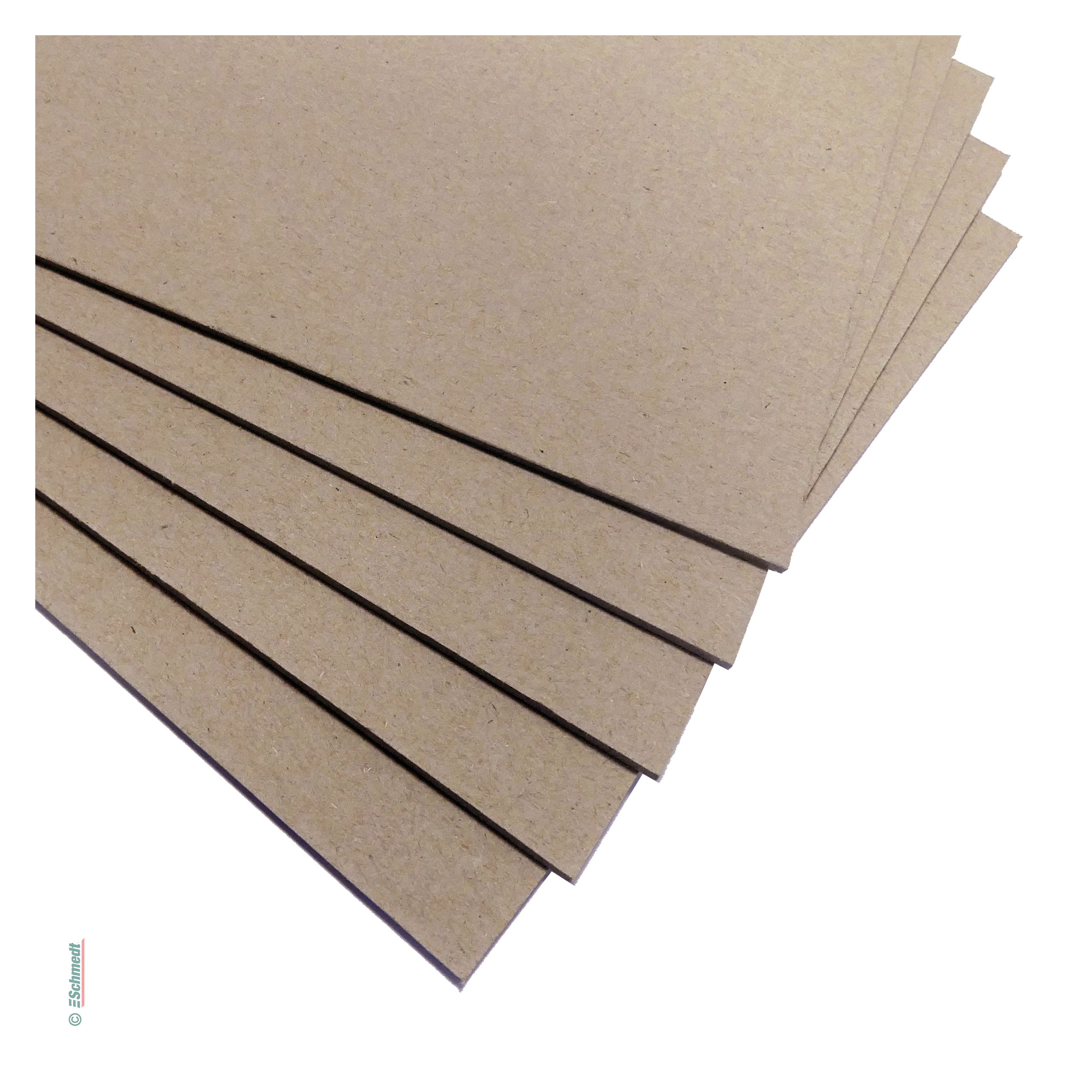 Grey board, light quality / sheet stock - smooth surface on both sides, for bookbinding - for the production of hardcover book cases (panels...