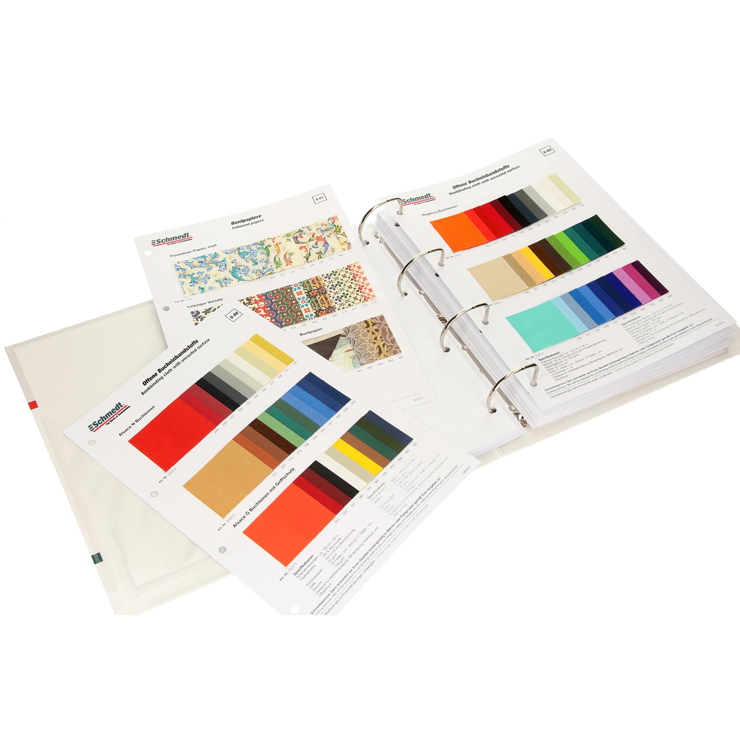 Samples card Ingres deckle-edge papers - Type S-A3 Deckle edge paper 1/2... - image-1
