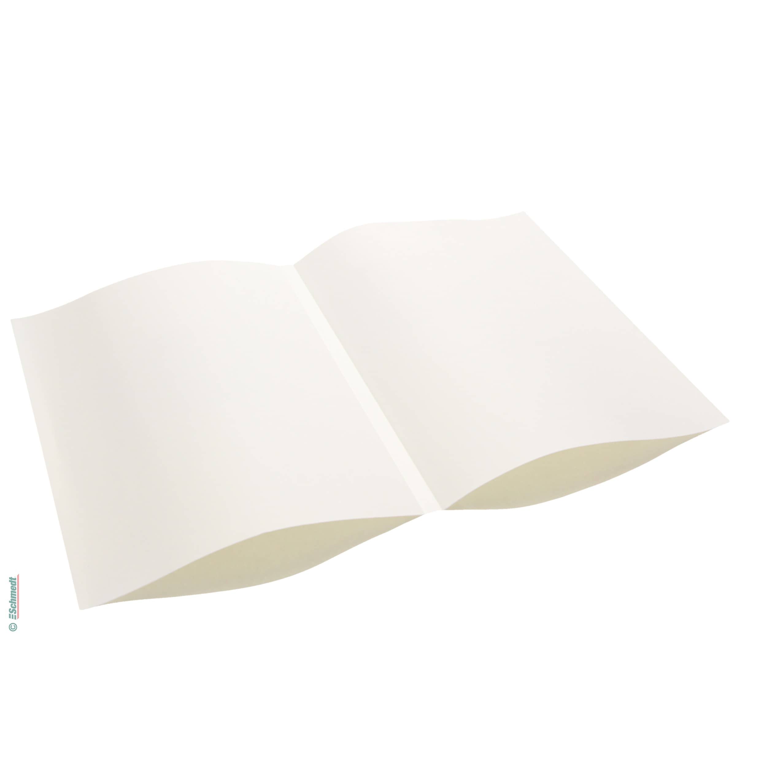 PräziCover Combined Endsheets - bright white, laid - Book block thickness (in mm) 36,6 - 40,5 - to produce book blocks with real endsheets f...