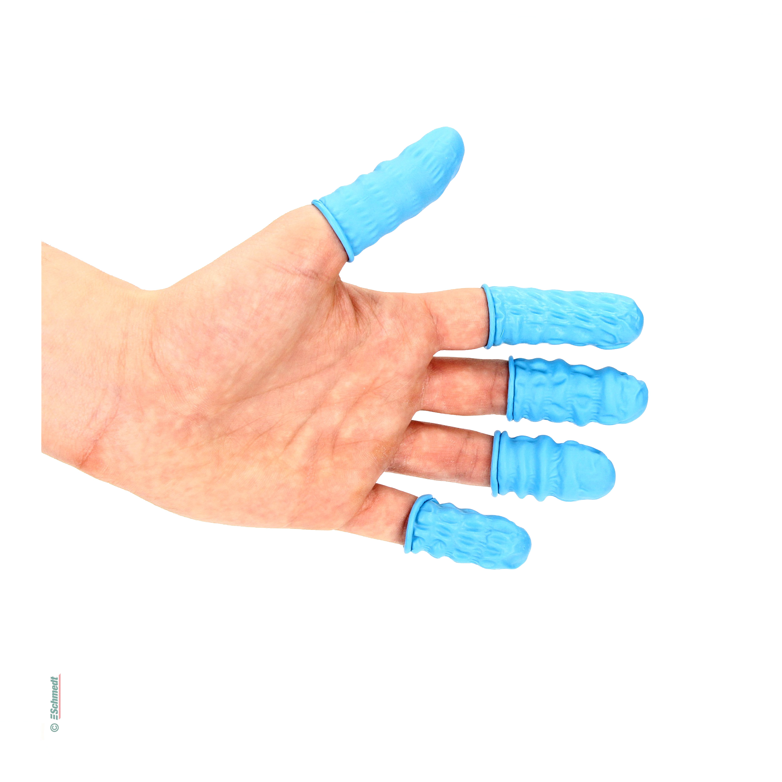 Finger cots - nitrile - Packet of 100 pieces - to prevent contamination or for protection. Hands stay dry and skin can breathe... - image-1