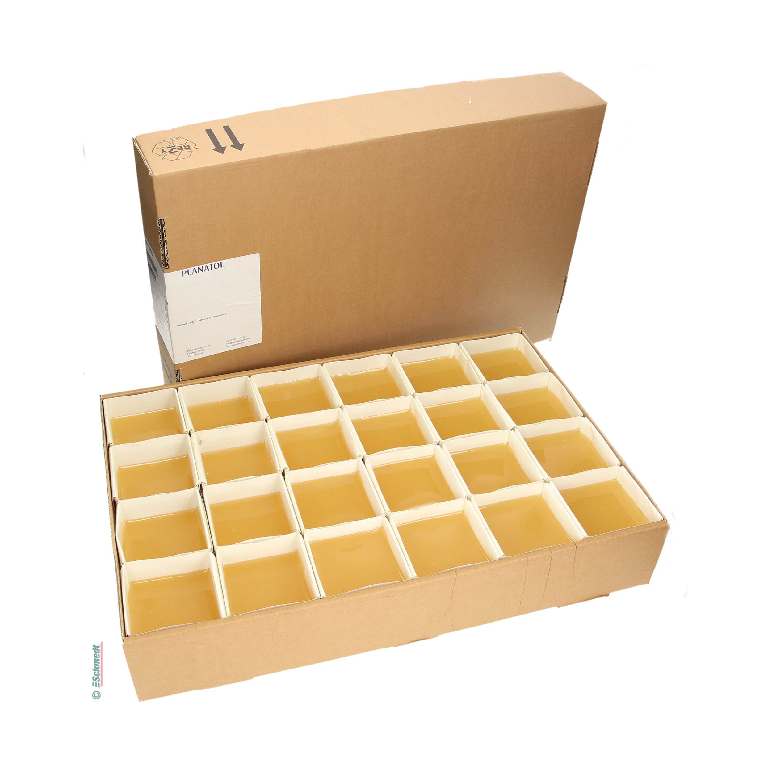 Planatol HM 2959 - hotmelt glue - Foiled cubes in cardboard box of 12.5 kgs - side gluing on perfect binders... - image-1