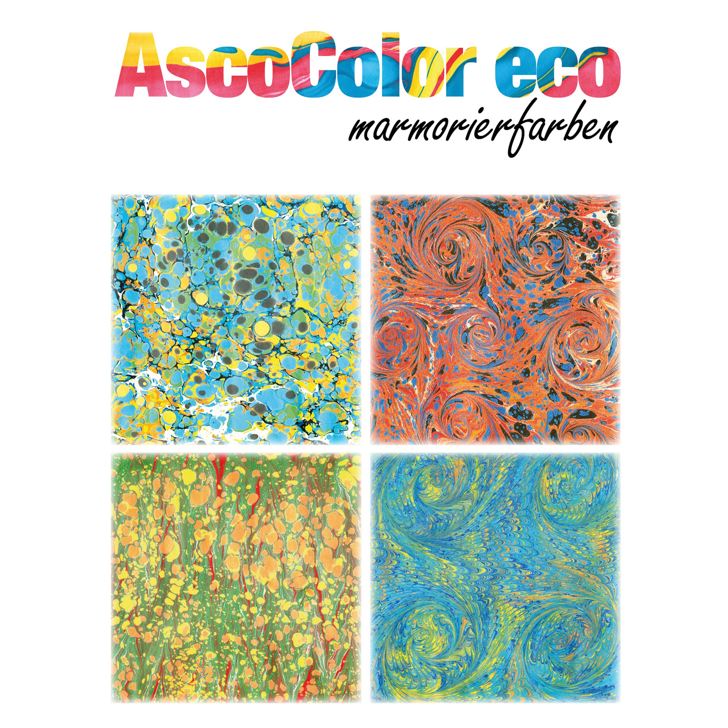 AscoColor eco - Marbling dye - Water-based acrylic dyes with organic pigments - to produce marbled papers... - image-1