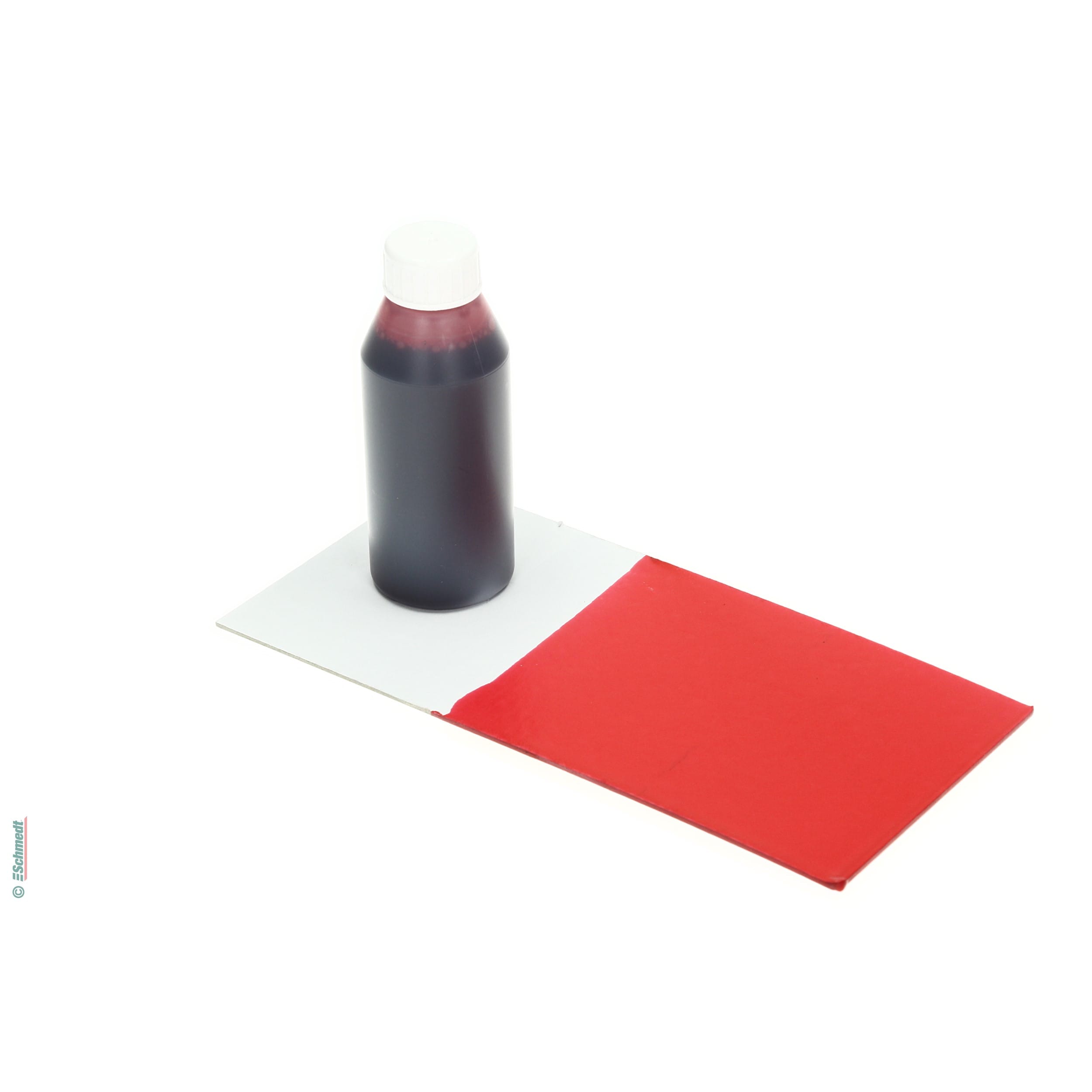 Glue dye - Colour red - Contents Bottle / 100 ml - to dye dispersion glues such as pad-binding or perfect-binding glue to bind note pads or ... - image-1