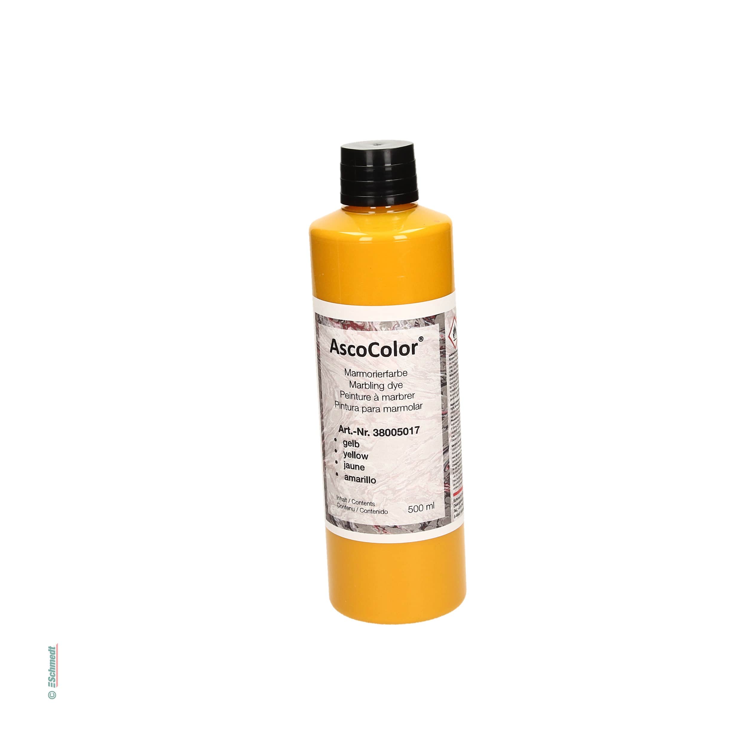 AscoColor® - Marbling dye - Colour yellow - Contents Bottle / 500 ml - to produce marbled papers... - image-2