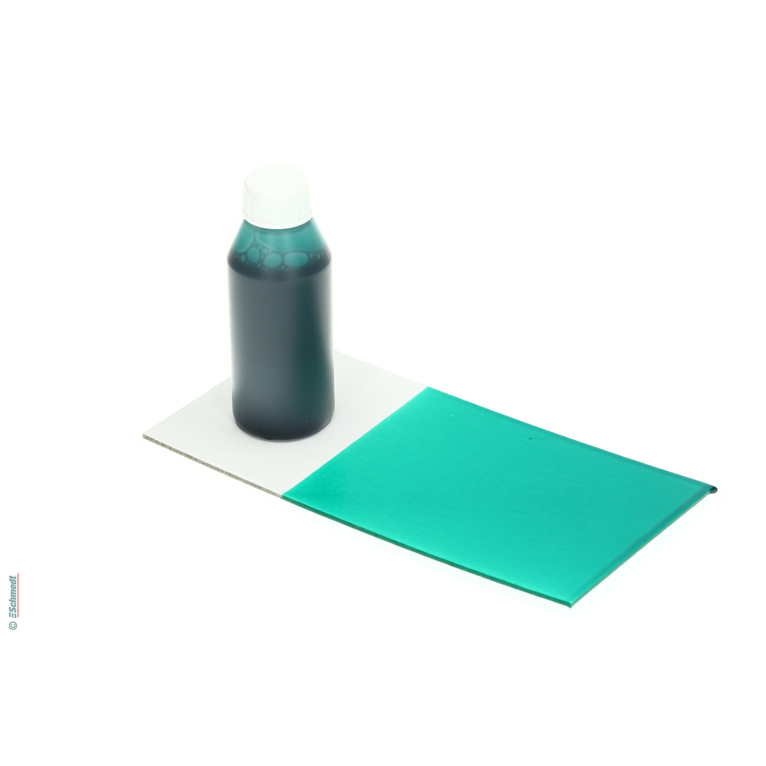 Glue dye - Colour dark green - Contents Bottle / 100 ml - to dye dispersion glues such as pad-binding or perfect-binding glue to bind note p... - image-1