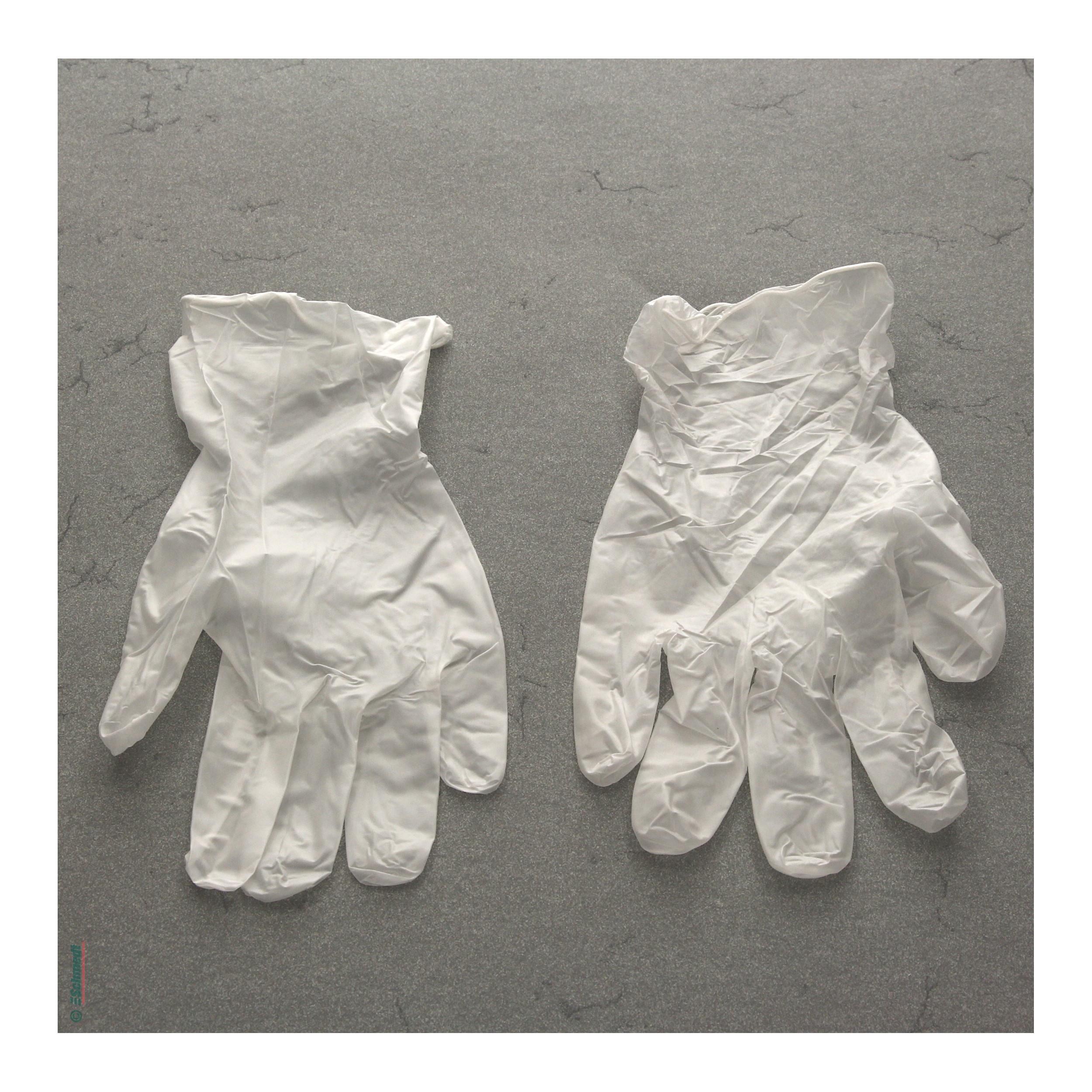 Vinyl gloves, transparent - powder-free / Box of 100 pcs - to avoid fingerprints...