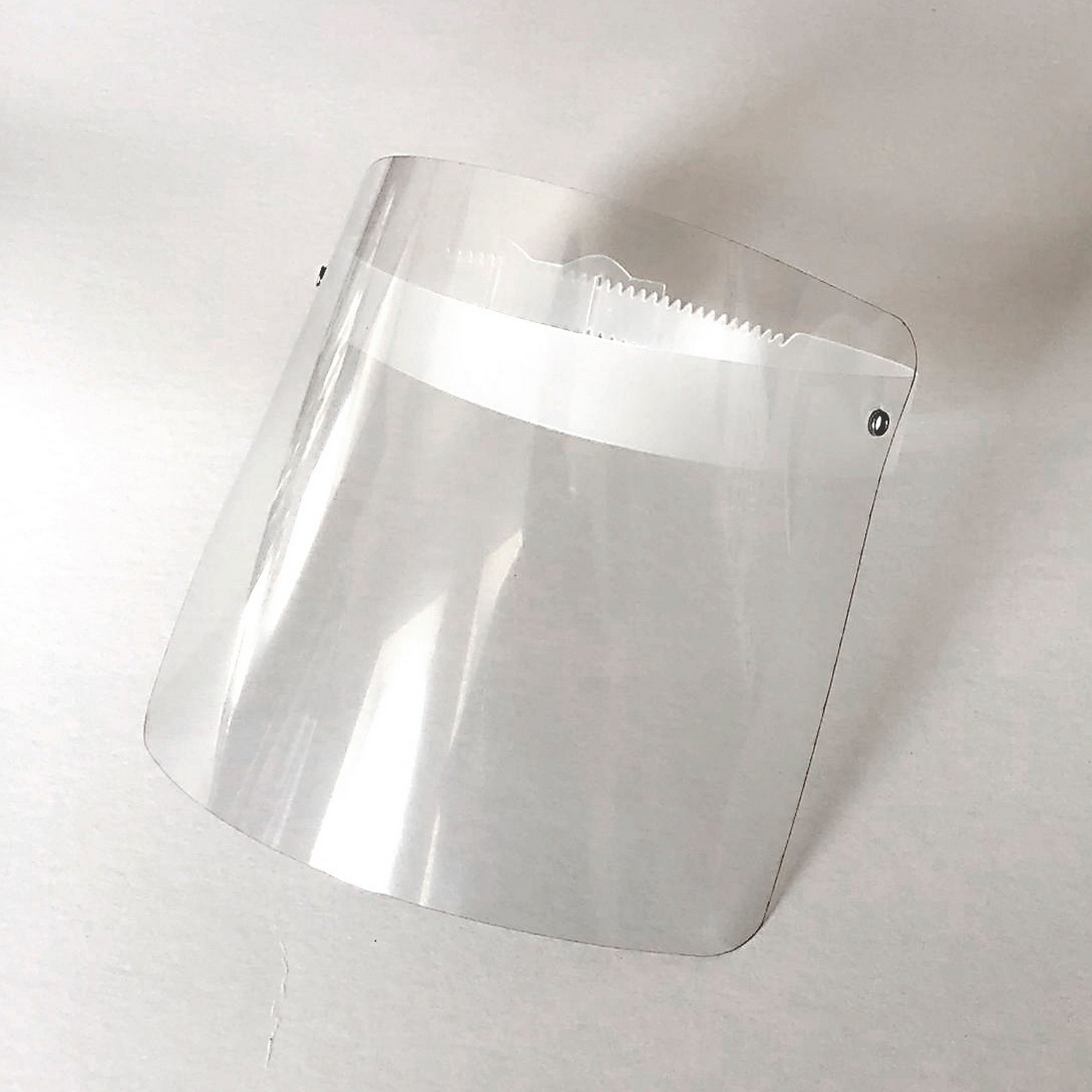 Face protection shield, transparent - made of hard PVC, solid and durable - protects against dirt particles, chips,  splashes or saliva spec... - image-1