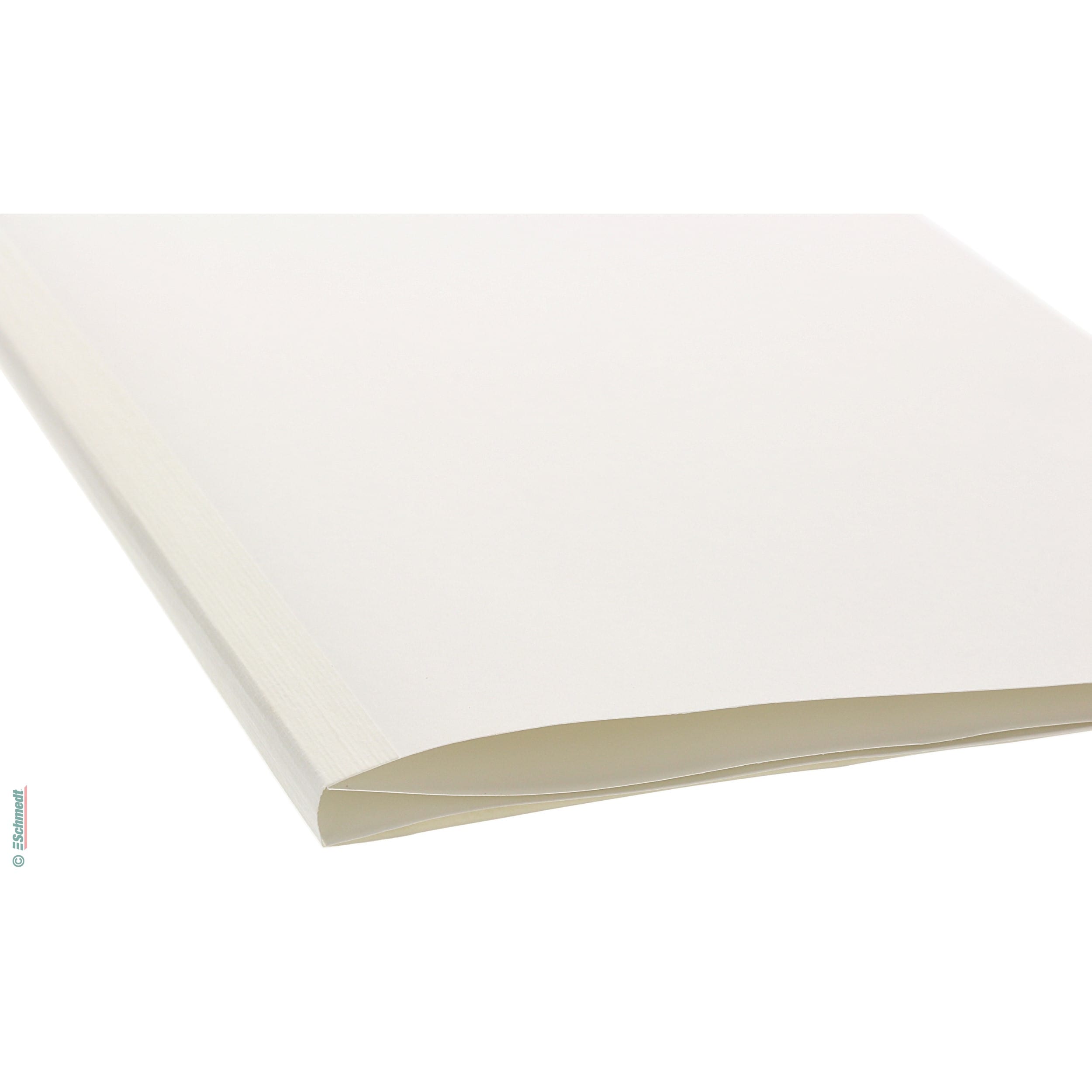 PräziCover - bright white, smooth - FSC® quality - Combined endsheets / DIN A4 portrait - to produce book blocks with real endsheets for har... - image-3
