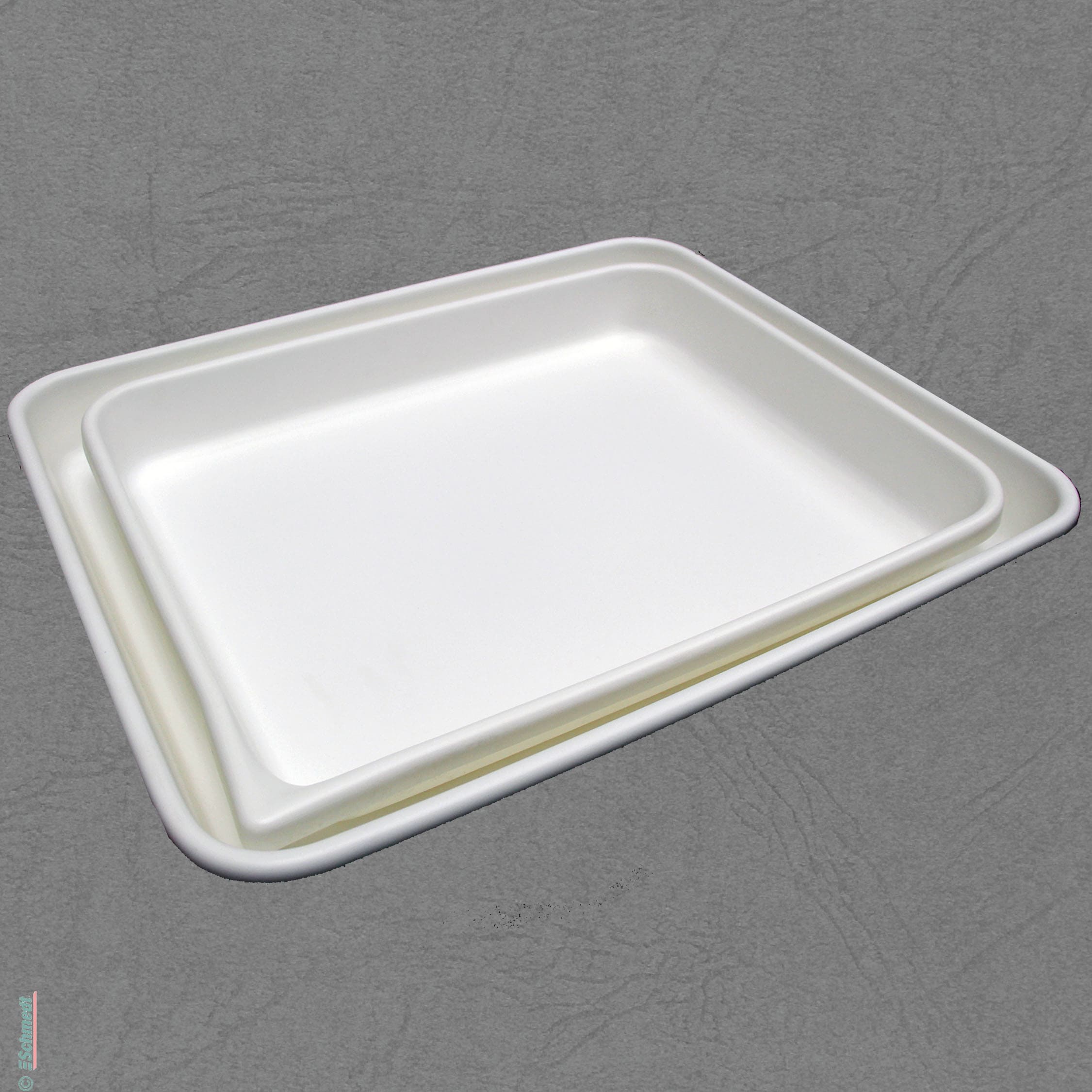 Wash tray, white - made of polyethylene - versatile use, e. g. for bleaching or de-acidification by immersion or for wet cleaning of paper o...