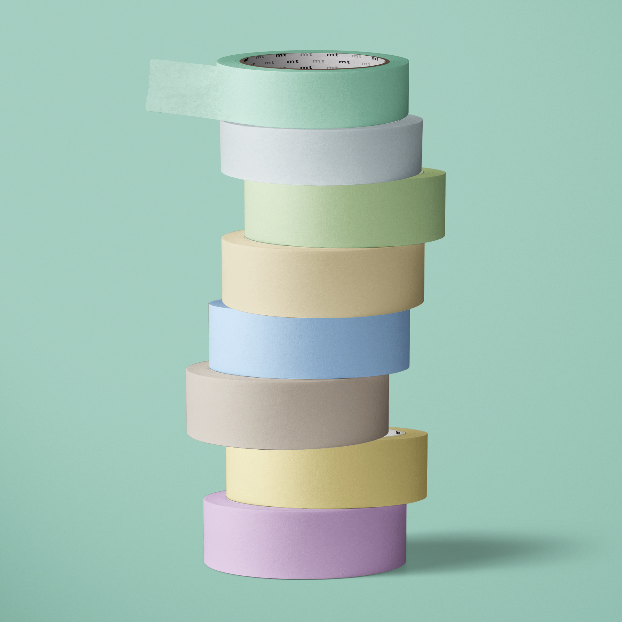 Washi Tape / Masking Tape | Pastel - Japanese decorative tape made from rice paper - Applications: Decorating photo albums, scrap books, gif...